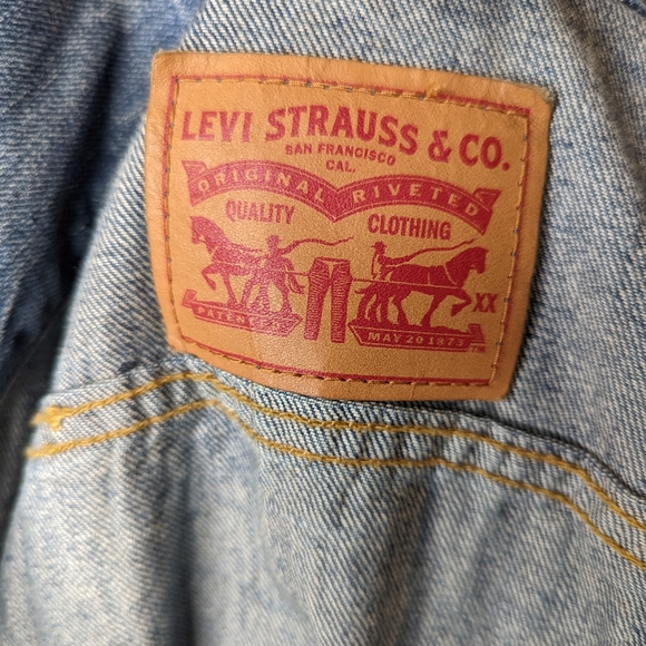 Levis cropped denim jean jacket xxs - Picture 6 of 7